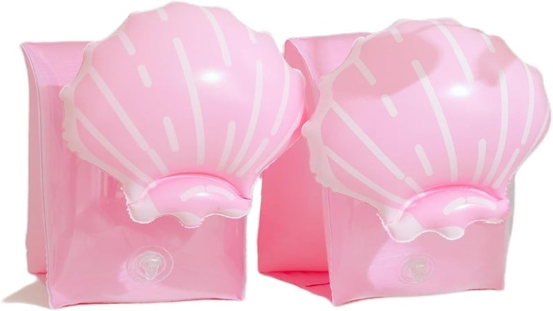 YUNLOVXEE 2 Pack Arm Floaties for Kids - Cute Cartoon Inflatable Pool Arm Floaties Swim Rings, PVC Arm Bands Floater Sleeves for Toddlers Children 3-5-6-12 Years (Watermelon) - Image 1